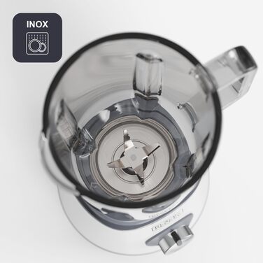 Блендер Black+Decker BXJB1201E 2200W з великим скляним глечиком 2.2L, 8 швидкостей, 6 лез з нержавіючої сталі, функція імпульсу, для смузі та подрібнення льоду, LED-дисплей, система безпеки