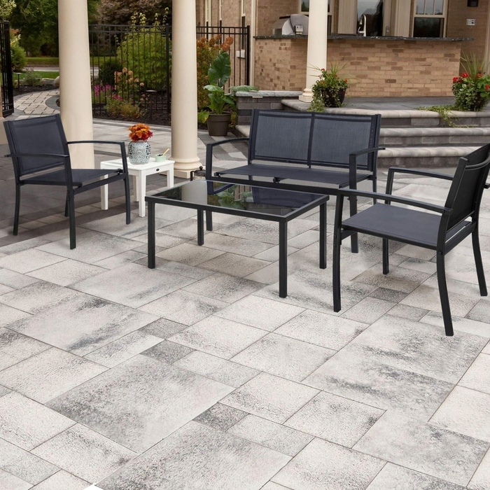 Комплект садових меблів Panama для балкона та тераси: диван на 4 особи та 2 крісла