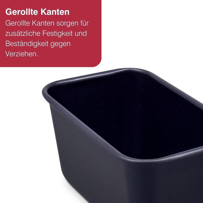 Форма для випічки Zyliss E980194 Springform, з антипригарним покриттям, нержавіюча сталь, темно-синя, з плоскою основою, для маленьких тортів, антипригарна, для посудомийної машини, 5 років гарантії