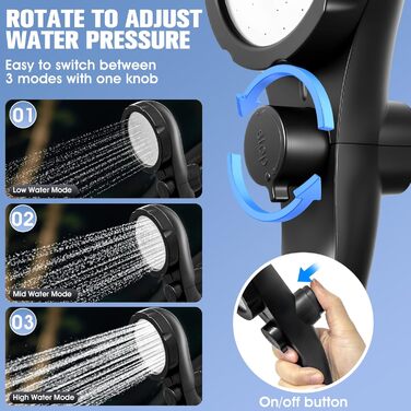 Портативна душова кабіна з підігрівом, 6000 mAh, акумуляторна, для кемпінгу, 2000 В, 4 режими розпилення, LED-дисплей, портативна помпа, для відпочинку на природі