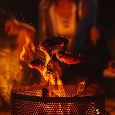 Кошик для вогню Relaxdays з сітчастою обшивкою
