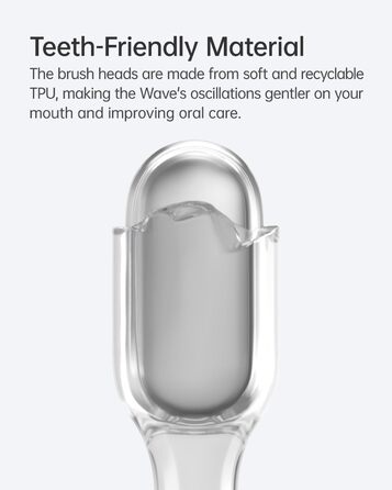 Електрична звукова зубна щітка Laifen Wave з 3 насадками, IPX7, магнітна зарядка, для дорослих