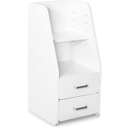 Тумбочка Mealux BD-C12 White з надбудовою (арт. BD-C12 W)