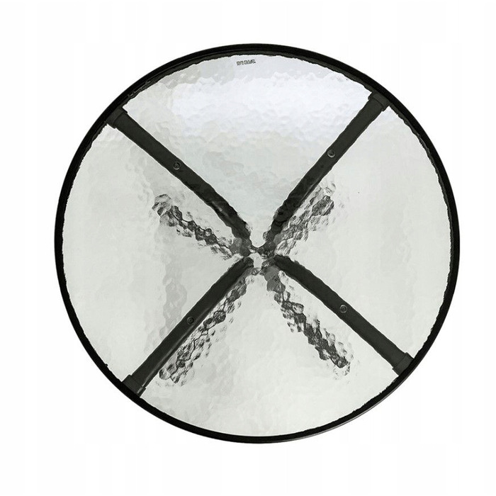 Комплект садових меблів із металу Kontrast, чорний, 3 предмети