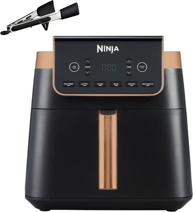 Фритюрниця повітряна Ninja Foodi FlexDrawer AF500EUCP, 6.2L, 7-в-1, чорно-мідна