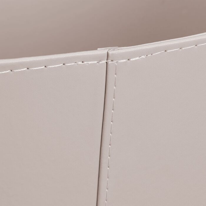 Кошик для дров Relaxdays сірого кольору з штучної шкіри