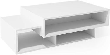 Журнальний стіл Vicco Bari, білий, 105x32 см, сучасний дизайн для вітальні