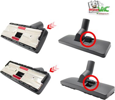 Насадка-щітка для пилососа MisterVac, сумісна з Philips FC8659/01 Performer Active, ручна підлоги, змінна насадка