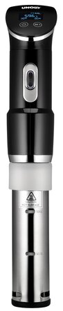 Unold 58915 Sous Vide Stick Time – Погружний су-від для приготування їжі, 1300 Вт, нержавіюча сталь, для каструль від 18 см, точність 0.2°C, до 95°C, 20л