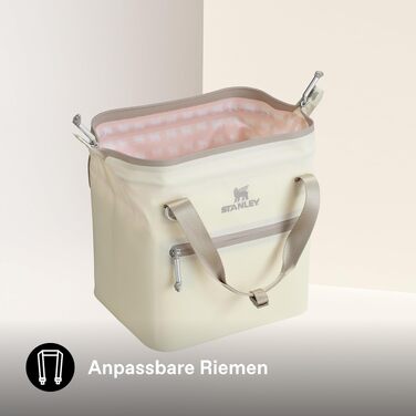 Сумка-холодильник Stanley 1913 All-Day Julienne Maxi Cooler, 7.0 л, кремова (100% перероблений поліестер, з ручкою та ременями)