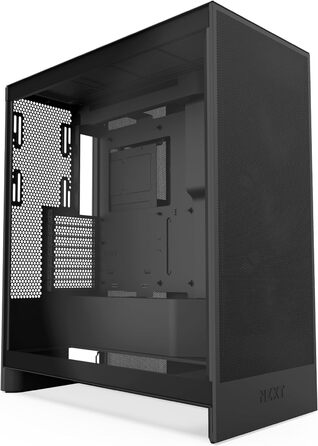 Корпус NZXT H7 Flow для ПК, Mid-Tower ATX, чорний, з потужною вентиляцією, підтримка до 3х 120-мм вентиляторів знизу для охолодження відеокарти, 3х 120-мм фронтальних вентиляторів, місце для радіатора 420 мм спереду
