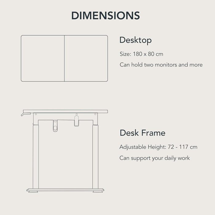 Ергономічний геймерський стіл SANODESK з електроприводом 180x80 см, білий - регульована висота, стоячи/сидячи