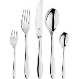 Столовий набір ZWILLING Style на 6 персон, 30 предметів, полірована нержавіюча сталь 18/10, преміум-якість, сріблястий, екологічна упаковка без пластику