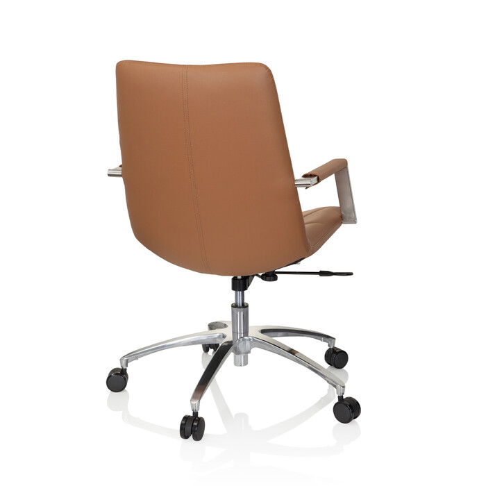 Офісне крісло / поворотне крісло SARANTO II Штучна шкіра Camel Brown hjh OFFICE