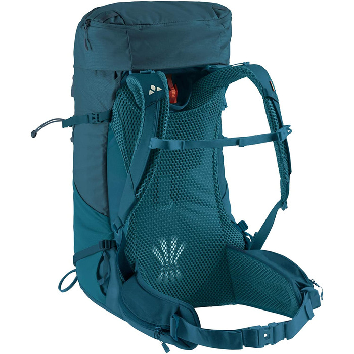 Туристичний рюкзак VAUDE Brenta 36+6 л, водонепроникний, з дощовиком, для жінок та чоловіків, зручний трекінговий рюкзак з органайзером, синій Blue Sapphire