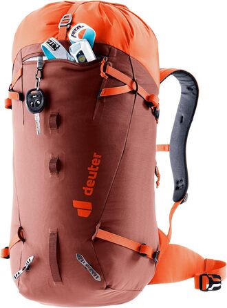 Рюкзак для альпінізму Deuter Guide 30 л, редвуд-папая