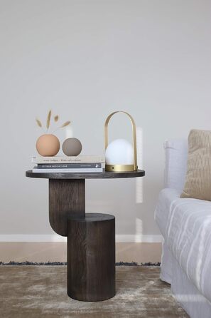 Ваза куля Cooee Design з порцеляни, 10 см, колір Café Au Lait, ручна робота, HI-028-02-BK