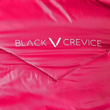 Дитячий спальний мішок BLACK CREVICE, 165 см, водонепроникний, дихаючий, для кемпінгу, з чохлом, рожевий