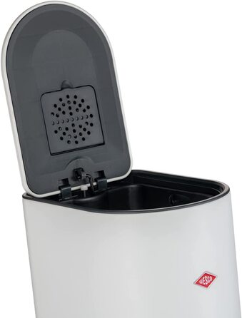 Смітник Wesco Step Boy, 9 л, чорний матовий, металевий, з педаллю