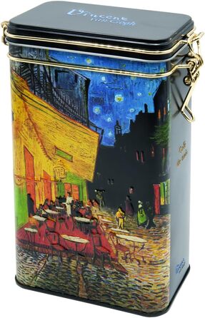 Металева банка для зберігання Fridolin 1,4 л з клямкою, для кави, Van Gogh: Cafe de Nuit