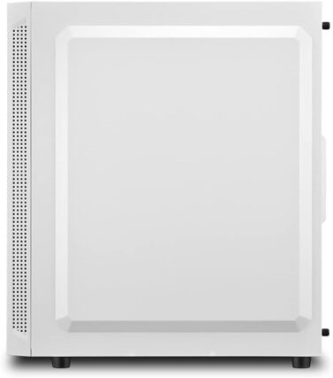 Корпус для ПК Sharkoon RGB Slider білий з підсвіткою, ATX, USB 3.0, скляна панель