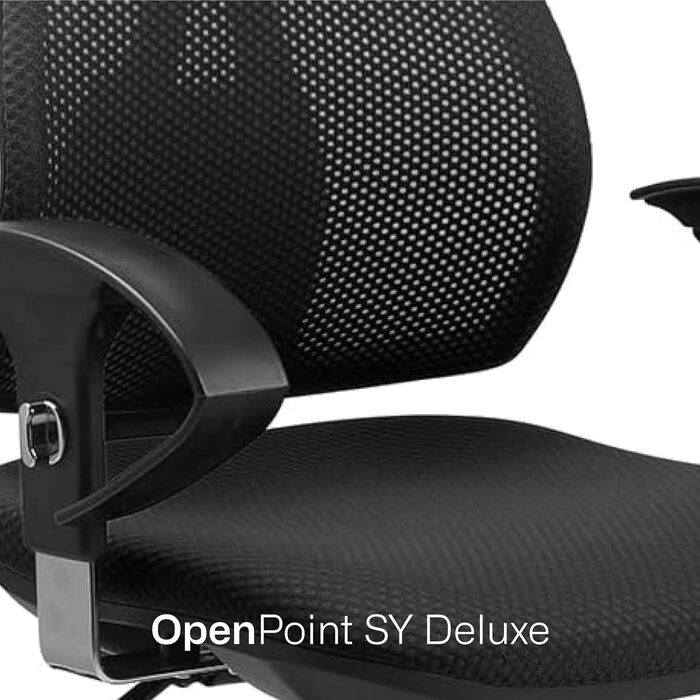 Офісний стілець Topstar Open Point SY Deluxe з регульованими підлокітниками та сітчастою спинкою
