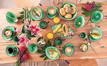 Sänger Kaffeeservice Palm Beach з стеатоніту, 12 предметів, набір посуду для 4 осіб, преміум-якість