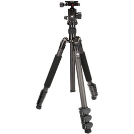 Вуглецевий штатив SIRUI AM-1204E+G-10K з кульовою головкою, висота 147,8 см, макс. навантаження 8 кг