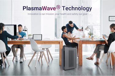 Очищувач повітря Winix 5300-2 з технологією PlasmaWave для алергіків та курців, CADR 390м³/год, до 99м², датчик якості повітря, нічний режим, чорний