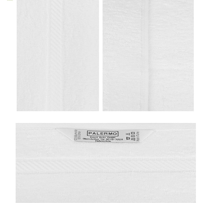Набір рушників Betz PALERMO 12 шт, 100% бавовна, 50x100 см, білі