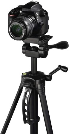 Алюмінієвий фотоштатив Hama Gamma 153 з поворотною кульовою головкою, 2-секційний, висота 58–153 см, навантаження 3 кг, чорний