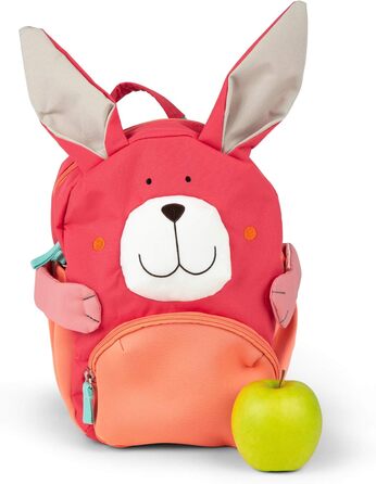 Дитячий рюкзак sigikid для садочка, легкий, міцний, 5,2 л, для дітей 2-5 років, різнокольоровий (зайчик/рожевий), для дитсадка, прогулянок та поїздок