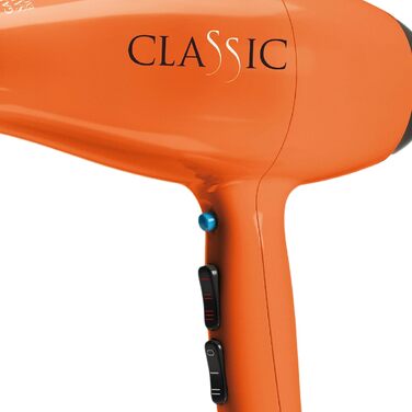 Фен Gama Italy Professional 2200 Вт, професійний, італійський мотор, довговічний, ергономічний дизайн, помаранчевий