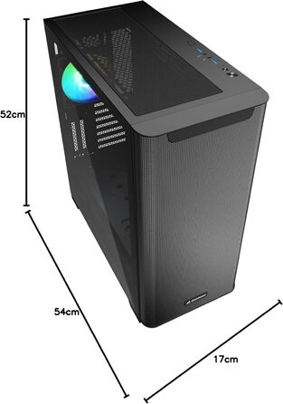 Корпус для ПК Sharkoon M30 RGB з підсвіткою, ATX