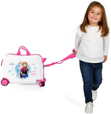Дитяча валіза Disney Frozen Dream of Magic, жорсткий ABS, 50x38x20 см, 34 л, з кодовим замком, 4 колеса, ручна поклажа