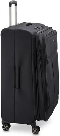 Велика м’яка валіза DELSEY PARIS Helium DLX, розширювана, 115 л, 77×49×33 см, чорна