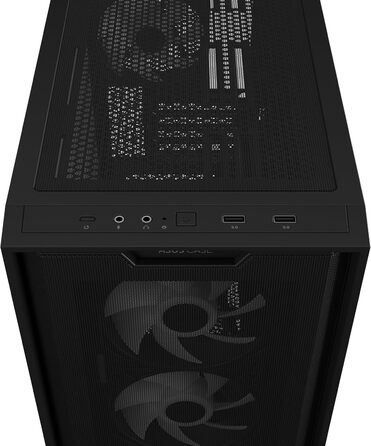 Корпус для ПК ASUS A21 Plus TG ARGB чорний microATX, з ARGB вентиляторами, сітчастою передньою панеллю, підтримкою прихованих розʼємів на материнській платі, радіатора 360 мм і відеокарт до 380 мм