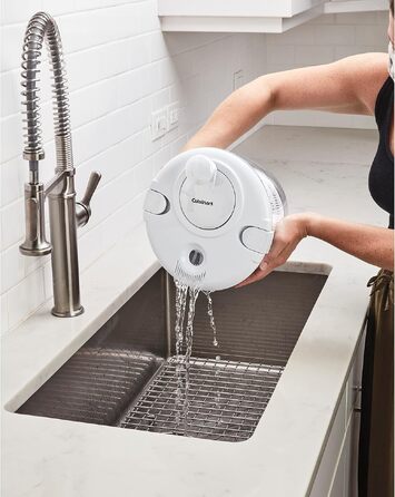 Салатниця-сушарка Cuisinart CTG-00-SAS велика 5л, біла - для миття, віджимання та сушіння салату, фруктів та овочів