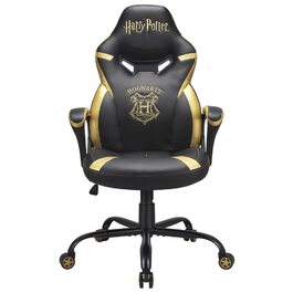 Ігрове крісло SUBSONIC Harry Potter Гоґвортс для підлітків, чорне з золотом, офіційна ліцензія