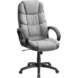 Офісне крісло SONGMICS OBG024G01, ігрове, регульоване, для комп'ютера, голубо-сіре, 53x51x(112-122) см