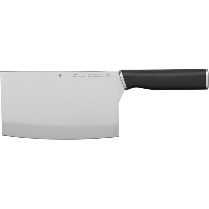 Набір ножів WMF Kineo з підставкою (6 предметів), Made in Germany: 4 ножі, кухоні кусачки, бамбукова підставка, Performance Cut, сталь Messerblock Asia