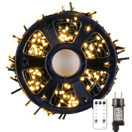 Світлодіодна гірлянда MAGGIFT 40м 400 LED для вулиці та дому, теплий білий колір, IP44 водонепроникна, з пультом керування та таймером, 8 режимів роботи для саду, весілля та Різдва