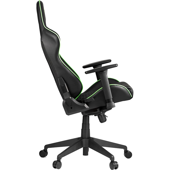 Ігрове крісло Razer TAROK PRO від Zen Gaming, чорне/зелене, з меморі-піною для попереку, подушкою для шиї, 3D-підлокітниками