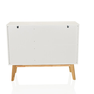 Сервант / комод TAROLO I 97x34x80 см 3 шухляди 2 двері білий hjh LIVING