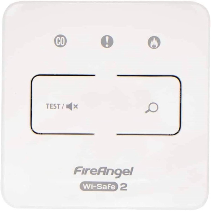 Пожежний сповіщувач FireAngel ST-630 для дому, з термопровідним датчиком, батарея на 10 років, бездротова мережа, білий, 1 шт. (контролер)