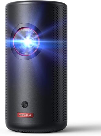 NEBULA Capsule 3 Laser GTV: Міні-проектор з лазером, 1080p, 300 ANSI Lumen, Wi-Fi, Dolby Digital, Автофокус, 120 дюймів, 2.5 години роботи від акумулятора
