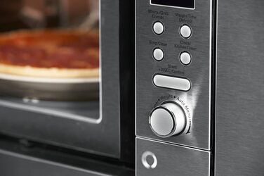 Вбудована мікрохвильова піч Respekta MW800 20 л з грилем, 800 Вт, 5 режимів, цифровий таймер, 38x56x50 см