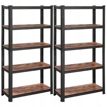 Стелаж Songmics, 75 x 150 x 30 см, чорний