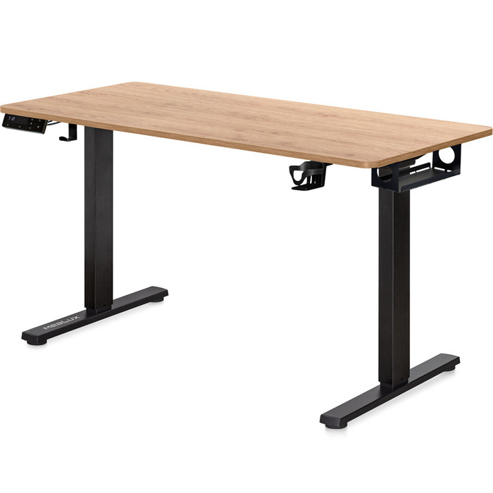 Стіл Mealux PowerDesk Duo XL Mahogany (арт. EVO-252 Duo Mahogany/B)