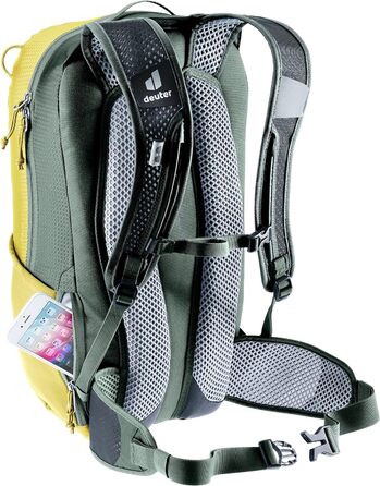 Велорюкзак Deuter Race 16, 16 л, Turmeric-Ivy, для велосипедистів
